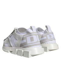 Dolce & Gabbana White Mesh Sorrento Trekking Sneakers Shoes