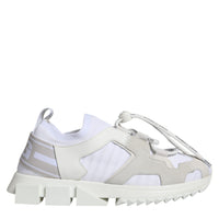 Dolce & Gabbana White Mesh Sorrento Trekking Sneakers Shoes