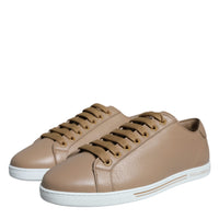 Dolce & Gabbana Brown Low Top Men Saint Tropez Sneakers Shoes