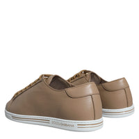 Dolce & Gabbana Brown Low Top Men Saint Tropez Sneakers Shoes