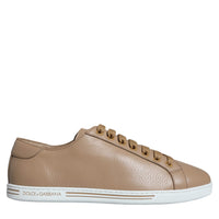 Dolce & Gabbana Brown Low Top Men Saint Tropez Sneakers Shoes