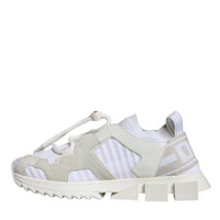 Dolce & Gabbana White Mesh Sorrento Trekking Sneakers Shoes