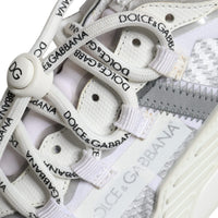 Dolce & Gabbana White Lace Up Low Top NS1 Sneakers Shoes