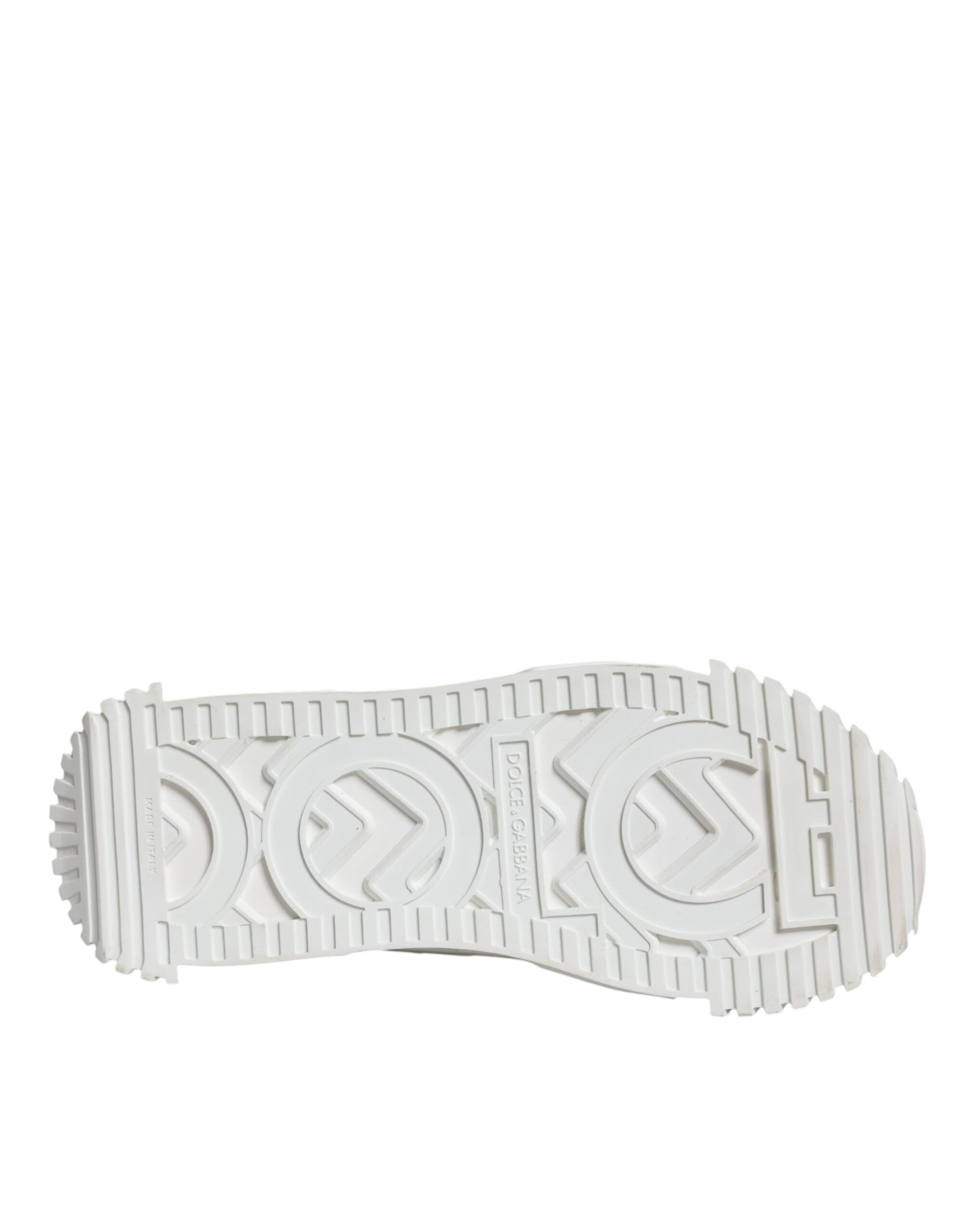 Dolce &amp; Gabbana White Lace Up Low Top NS1 Sneakers Shoes