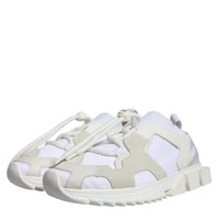 Dolce & Gabbana White Mesh Sorrento Trekking Sneakers Shoes