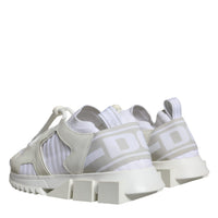 Dolce & Gabbana White Mesh Sorrento Trekking Sneakers Shoes