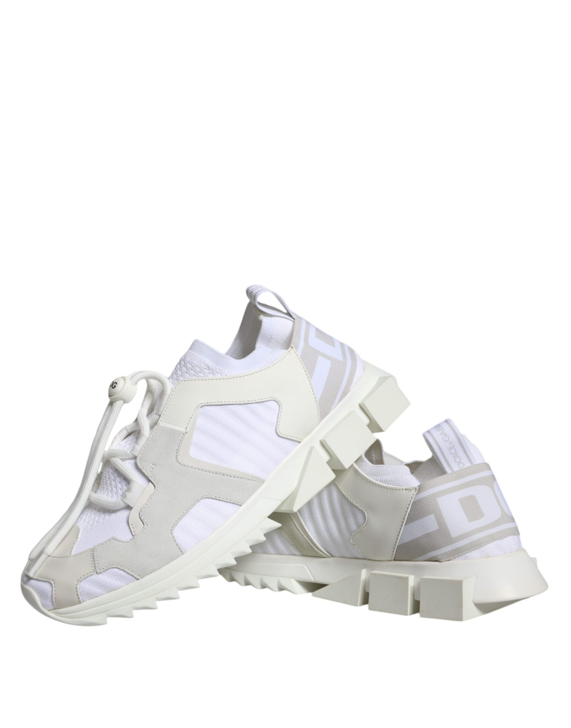 Dolce &amp; Gabbana White Mesh Sorrento Trekking Sneakers Shoes