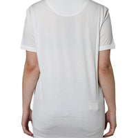 Dolce & Gabbana White Cotton Crew Neck Short Sleeve T-shirt