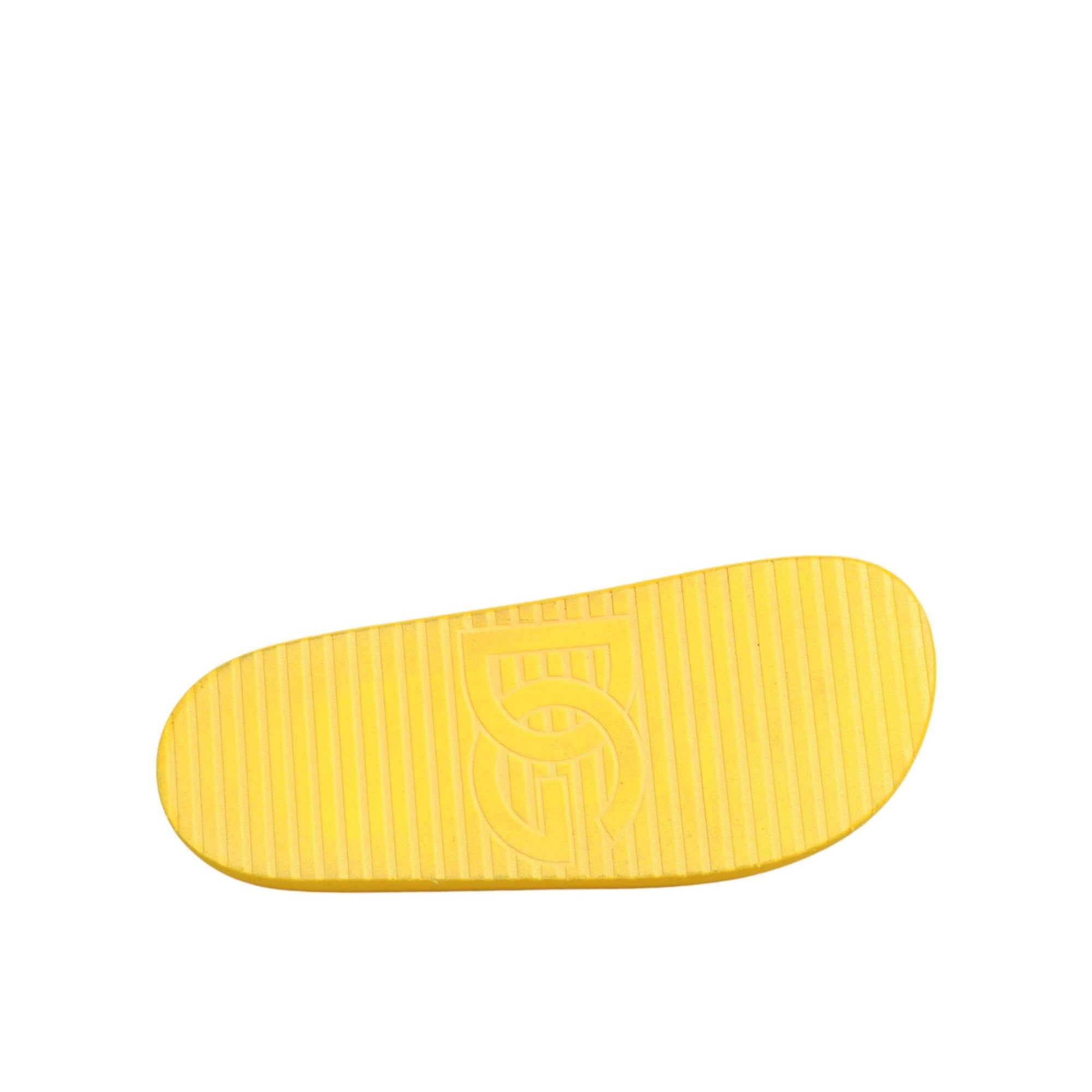 Dolce &amp; Gabbana Yellow Rubber Slides Sandals Beachwear Shoes