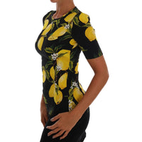 Dolce & Gabbana Sicilian Lemon Print Silk Blouse