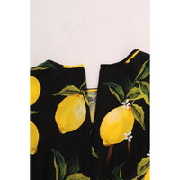 Dolce & Gabbana Sicilian Lemon Print Silk Blouse