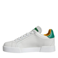 Dolce & Gabbana White Love Patch Portofino Sneakers Shoes