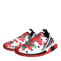 Dolce & Gabbana Multicolor Geranium Sorrento Sneakers Shoes