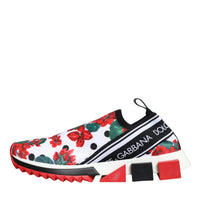 Dolce & Gabbana Multicolor Geranium Sorrento Sneakers Shoes