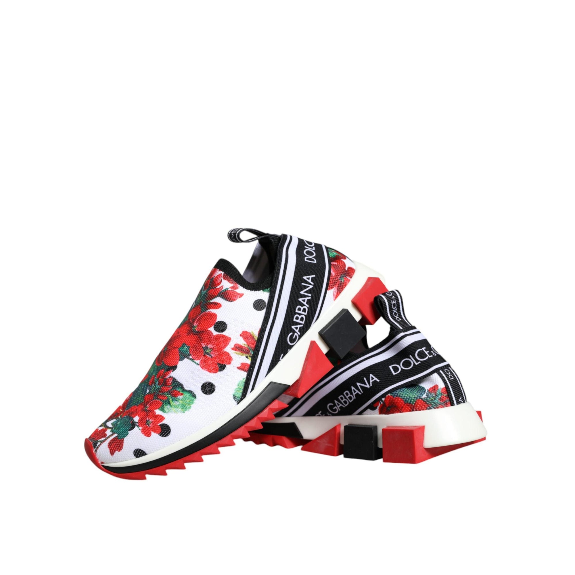 Dolce &amp; Gabbana Multicolor Geranium Sorrento Sneakers Shoes