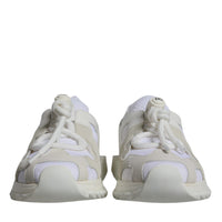 Dolce & Gabbana White Mesh Sorrento Trekking Sneakers Shoes