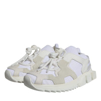 Dolce & Gabbana White Mesh Sorrento Trekking Sneakers Shoes