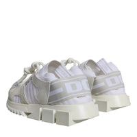 Dolce & Gabbana White Mesh Sorrento Trekking Sneakers Shoes