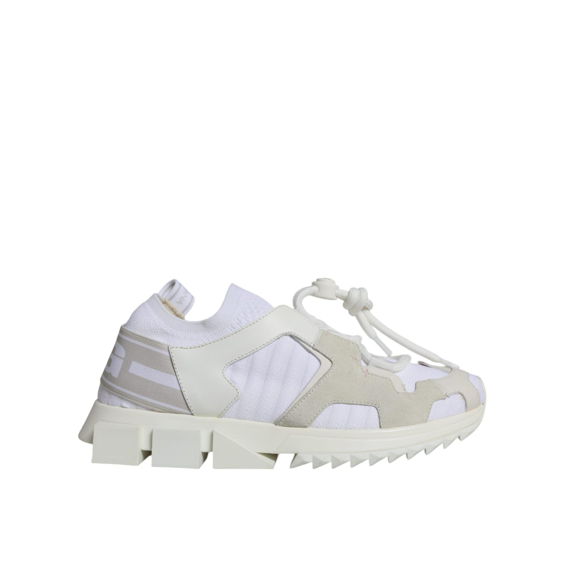 Dolce &amp; Gabbana White Mesh Sorrento Trekking Sneakers Shoes