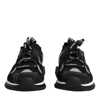 Dolce & Gabbana Black Mesh Sorrento Trekking Sneakers Shoes