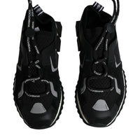 Dolce & Gabbana Black Mesh Sorrento Trekking Sneakers Shoes