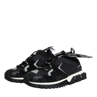 Dolce & Gabbana Black Mesh Sorrento Trekking Sneakers Shoes