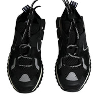 Dolce & Gabbana Black Mesh Sorrento Trekking Sneakers Shoes