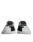 Dolce & Gabbana White Black Low Top NS1 Sneakers Shoes