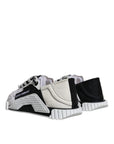 Dolce & Gabbana White Black Low Top NS1 Sneakers Shoes