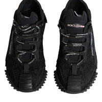 Dolce & Gabbana Black Nylon Low Top NS1 Sneakers Shoes