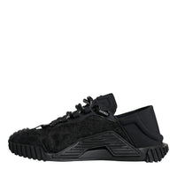 Dolce & Gabbana Black Nylon Low Top NS1 Sneakers Shoes