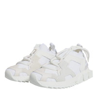 Dolce & Gabbana White Mesh Sorrento Trekking Sneakers Shoes