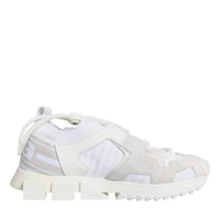 Dolce & Gabbana White Mesh Sorrento Trekking Sneakers Shoes