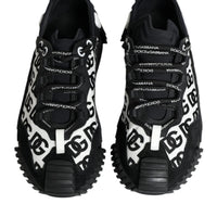 Dolce & Gabbana Black Logo Lace Up Low Top NS1 Sneakers Shoes