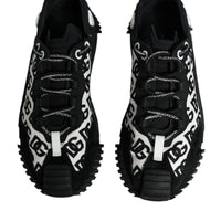 Dolce & Gabbana Black Logo Lace Up Low Top NS1 Sneakers Shoes