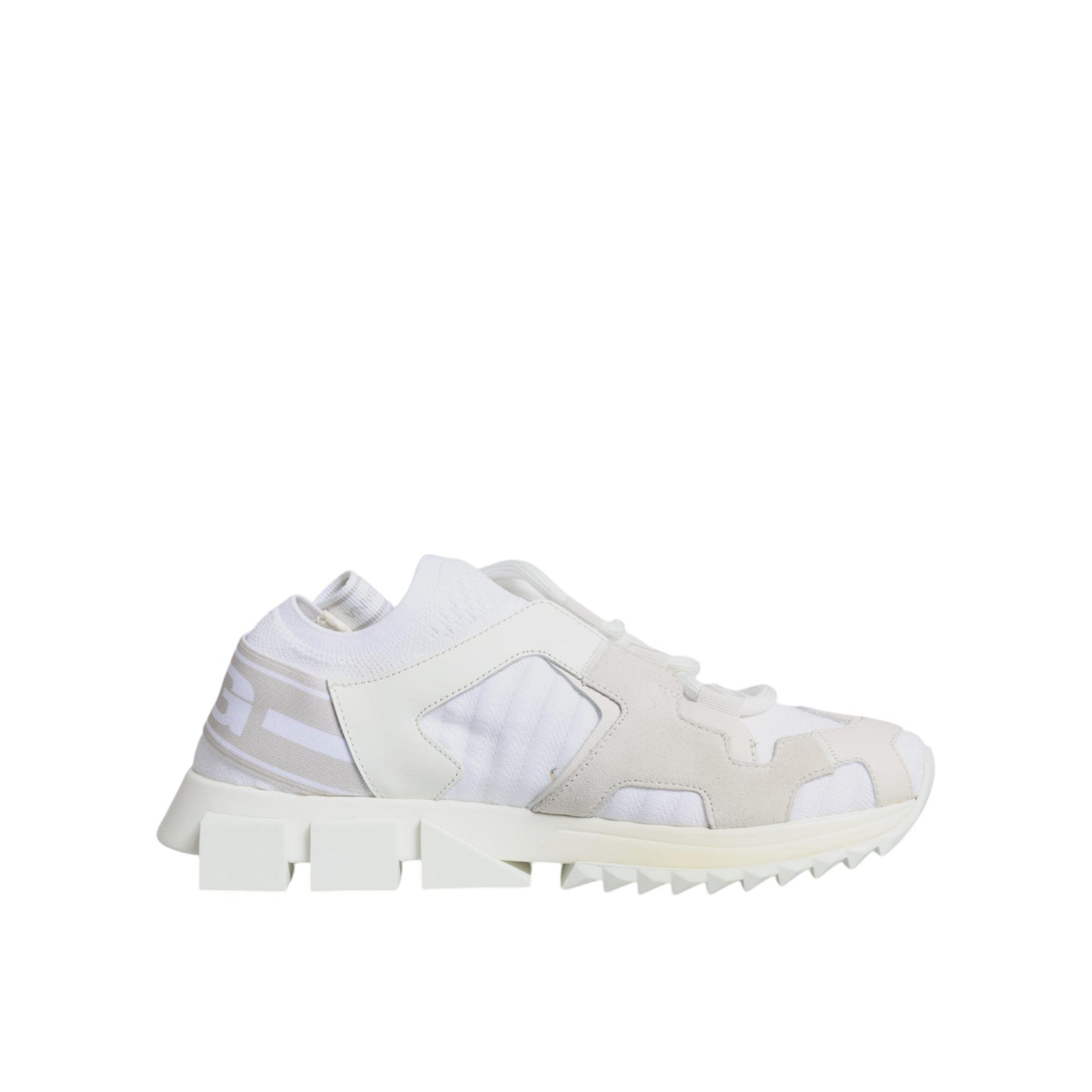 Dolce &amp; Gabbana White Mesh Sorrento Trekking Sneakers Shoes