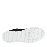 Dolce & Gabbana Black White Portofino Low Top Sneakers Shoes