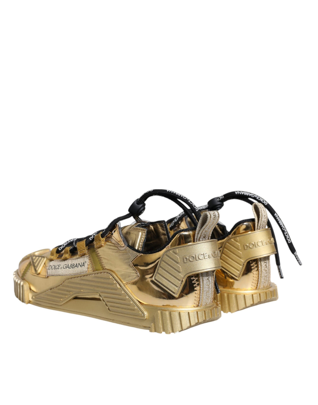 Dolce & Gabbana Metallic Gold NS1 Low Top Sneakers Shoes