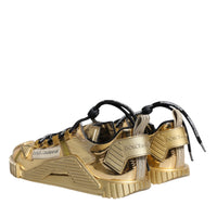 Dolce & Gabbana Metallic Gold NS1 Low Top Sneakers Shoes