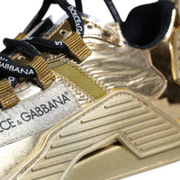 Dolce & Gabbana Metallic Gold NS1 Low Top Sneakers Shoes