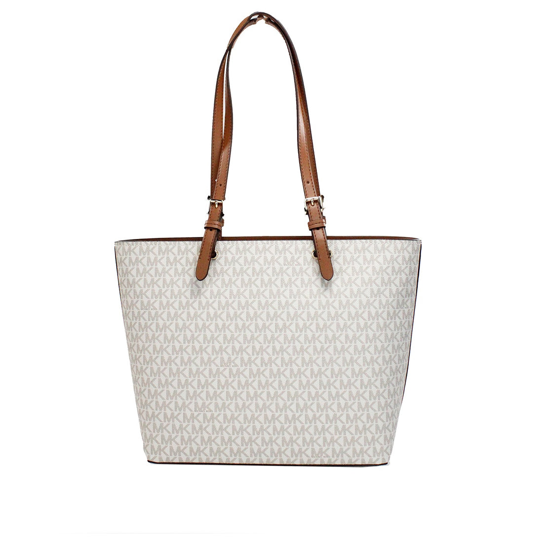 Michael Kors Jet Set Medium Vanilla Double Pocket Tote Bag