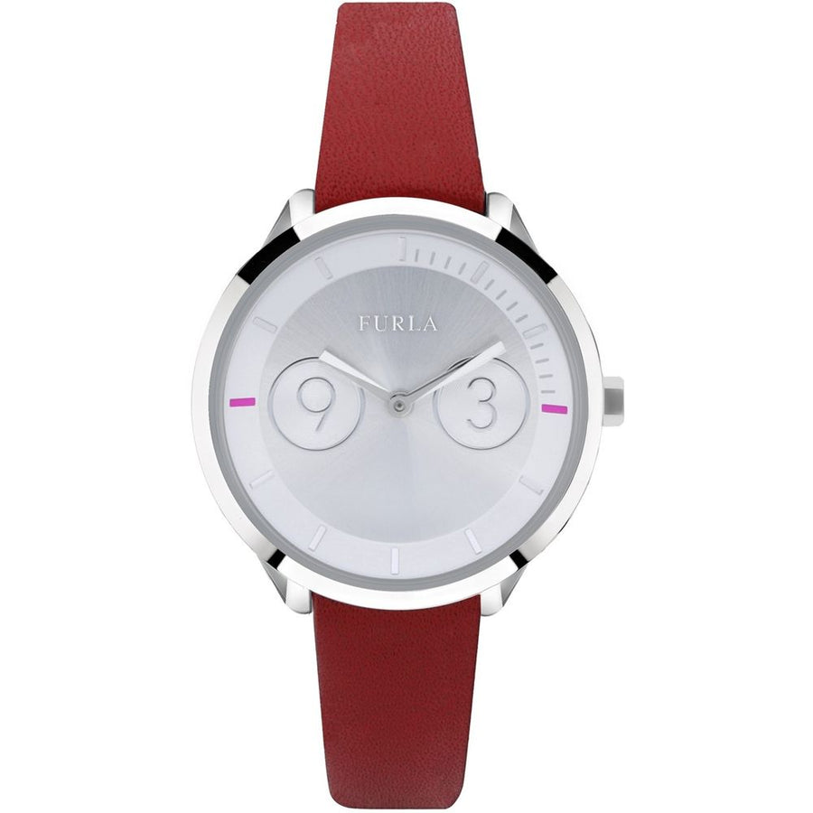 Furla Red Leather Watch