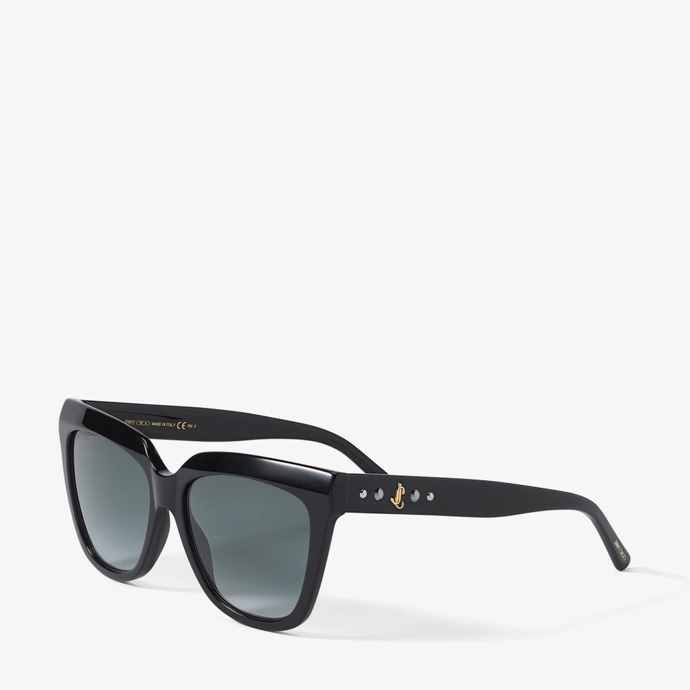 Jimmy Choo Black Acetate Sunglasses