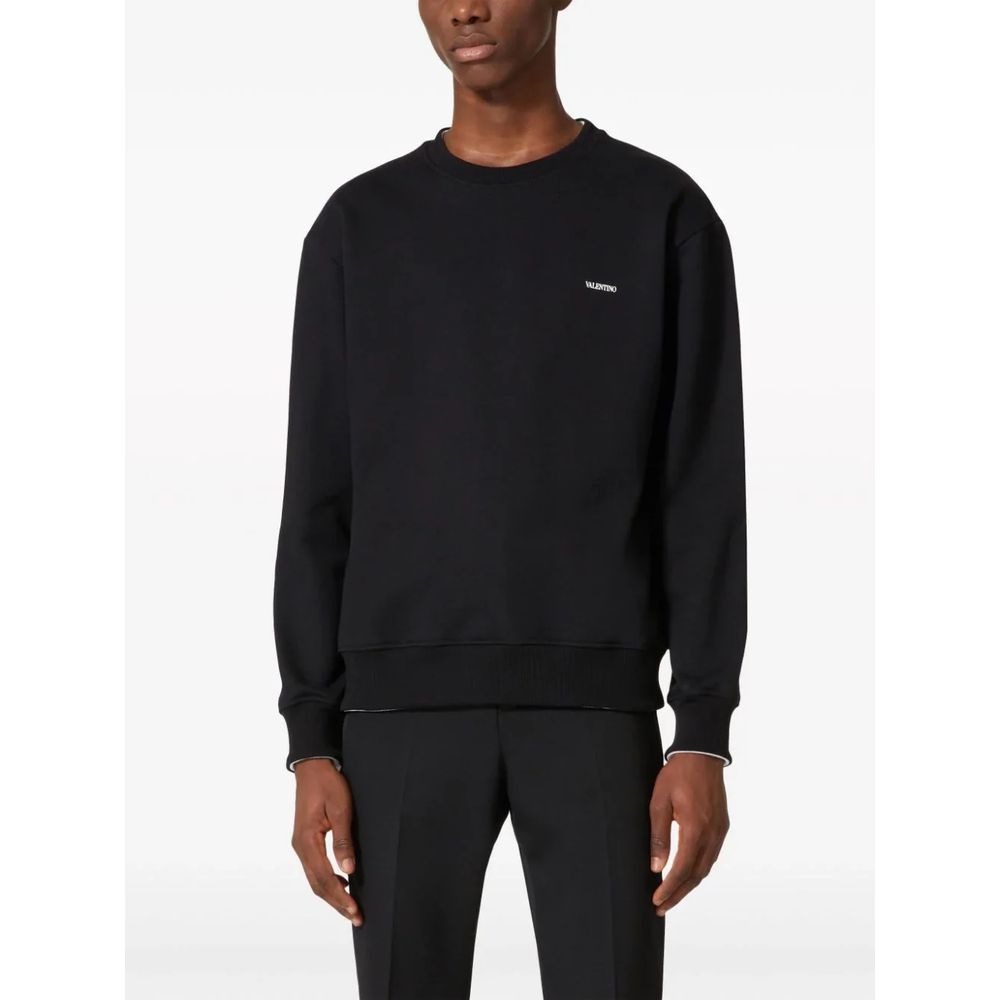 Valentino Black Cotton Sweater