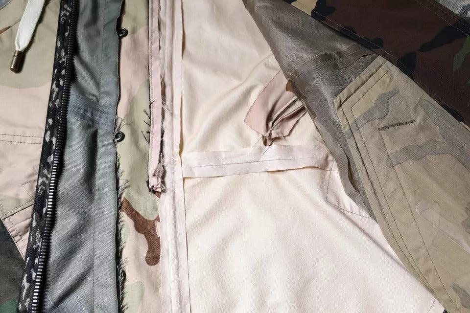 Dolce &amp; Gabbana Multicolor Camouflage Full Zip Hooded Jacket