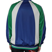 Dolce & Gabbana Multicolor Polyester Full Zip Bomber Jacket