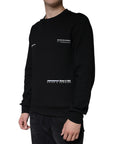Dolce & Gabbana Black Logo Print CrewNeck Sweatshirt Sweater