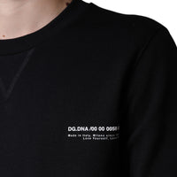 Dolce & Gabbana Black Logo Print CrewNeck Sweatshirt Sweater