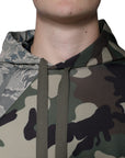 Dolce & Gabbana Multicolor Camouflage Hooded Sweatshirt Sweater
