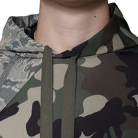 Dolce & Gabbana Multicolor Camouflage Hooded Sweatshirt Sweater